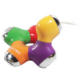 4 Port USB Hub (Multi Color)